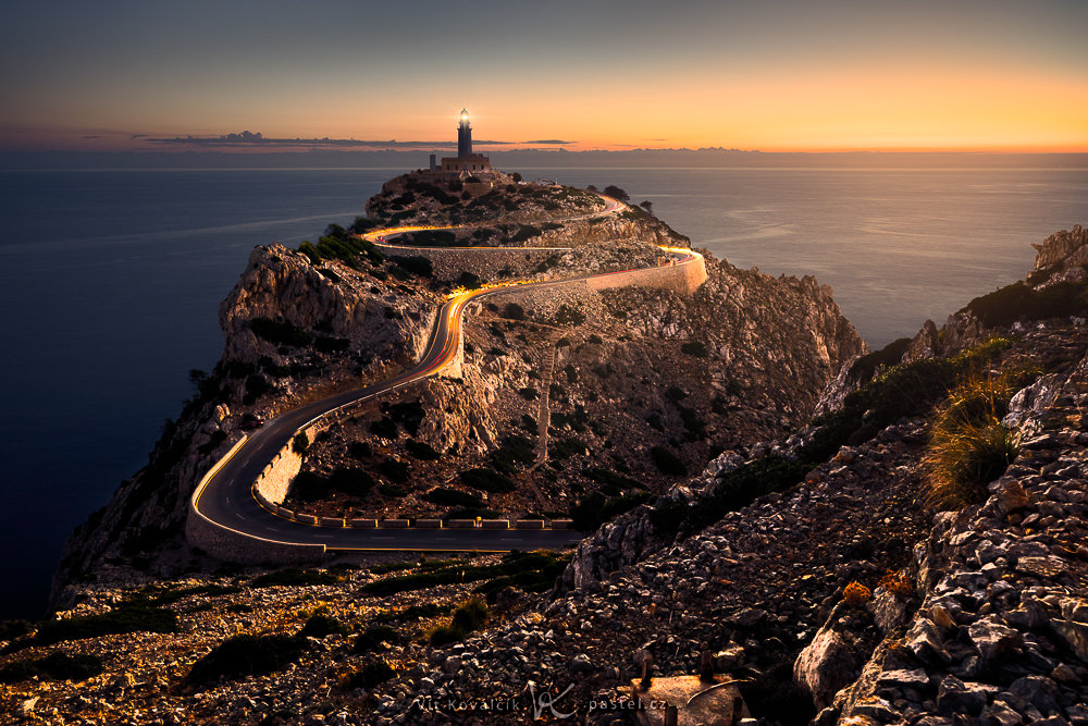 Geschichte eines Fotos Leuchtturm von Formentor