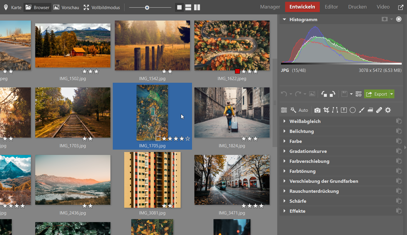 Explorer-Modus im Entwickeln