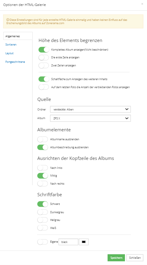 Galerie im Web