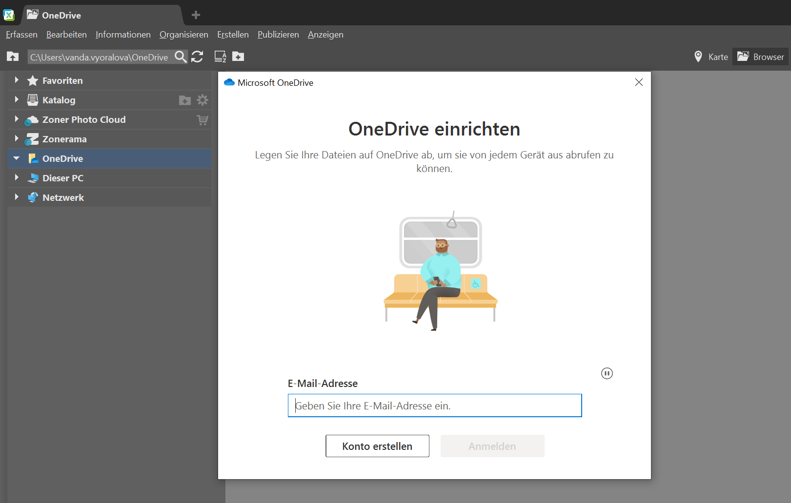Verbinden Sie Zoner Studio mit der Cloud