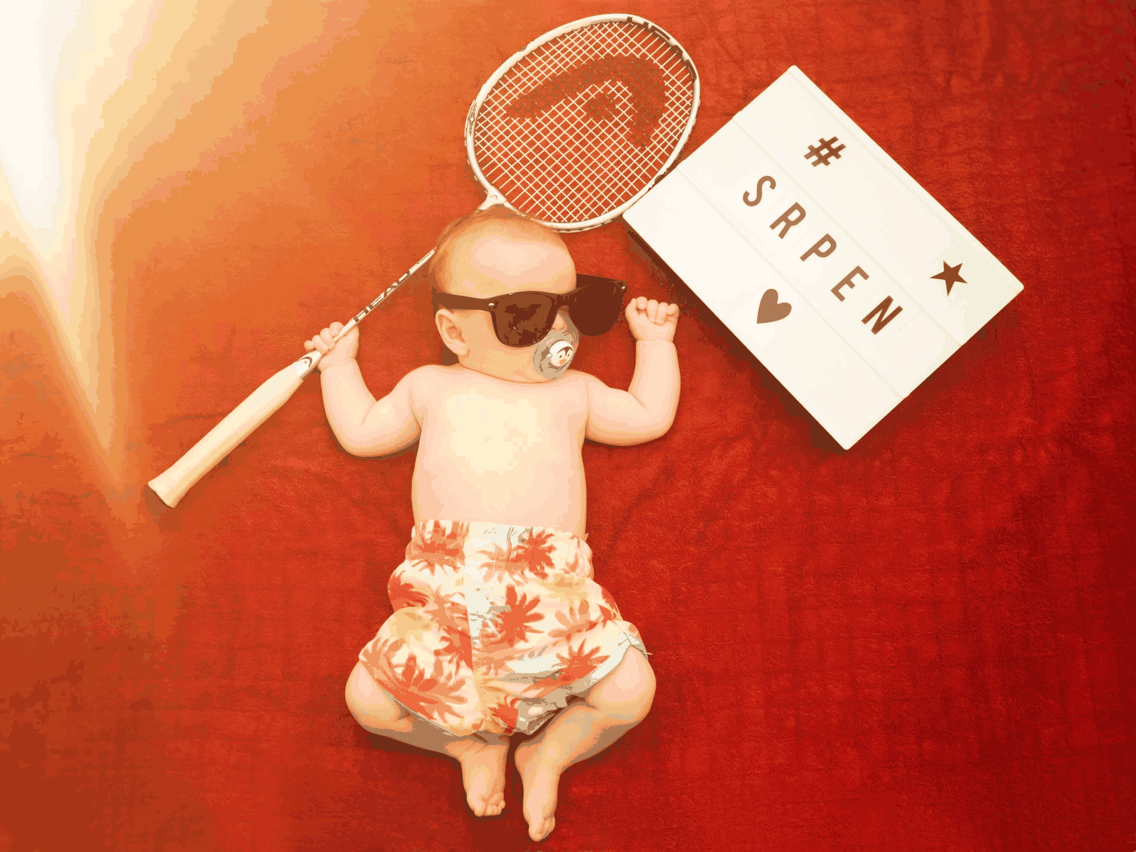 Fotografieren eines Kalenders mit Kindern