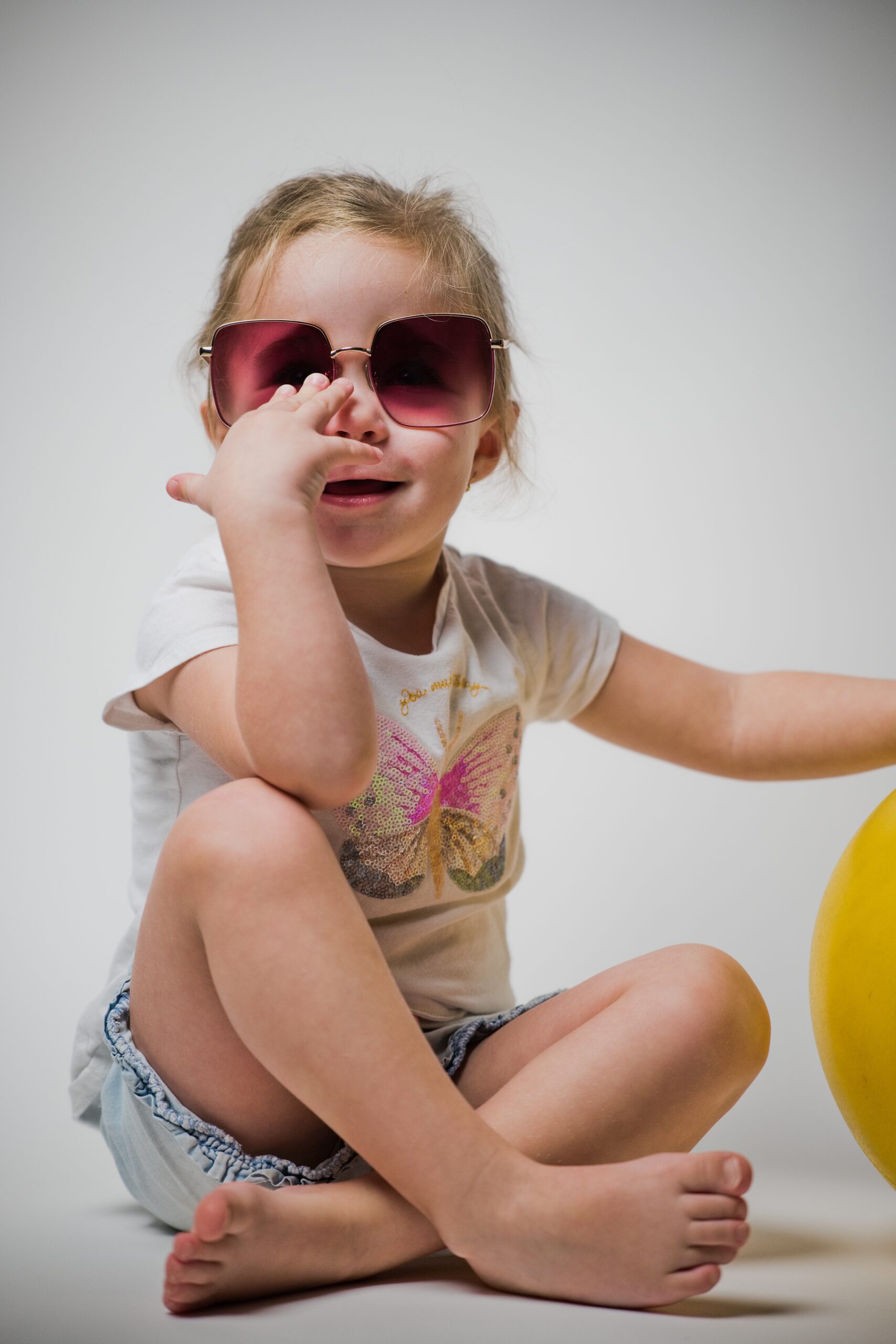 Fotografieren eines Kalenders mit Kindern