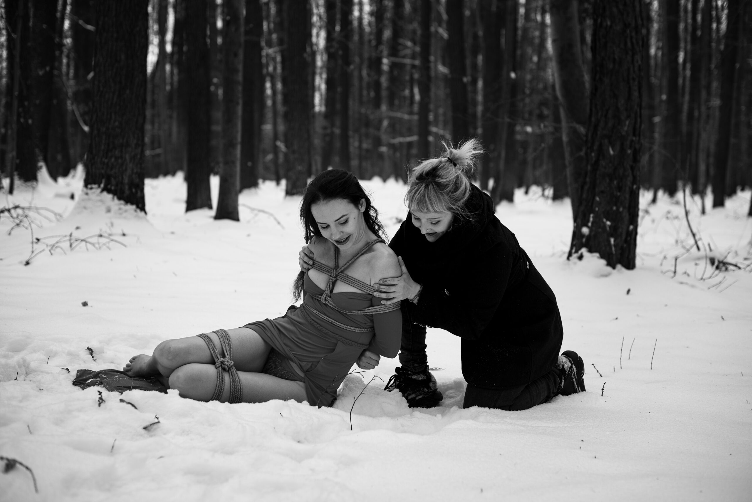 Fotografieren der japanischen Shibari