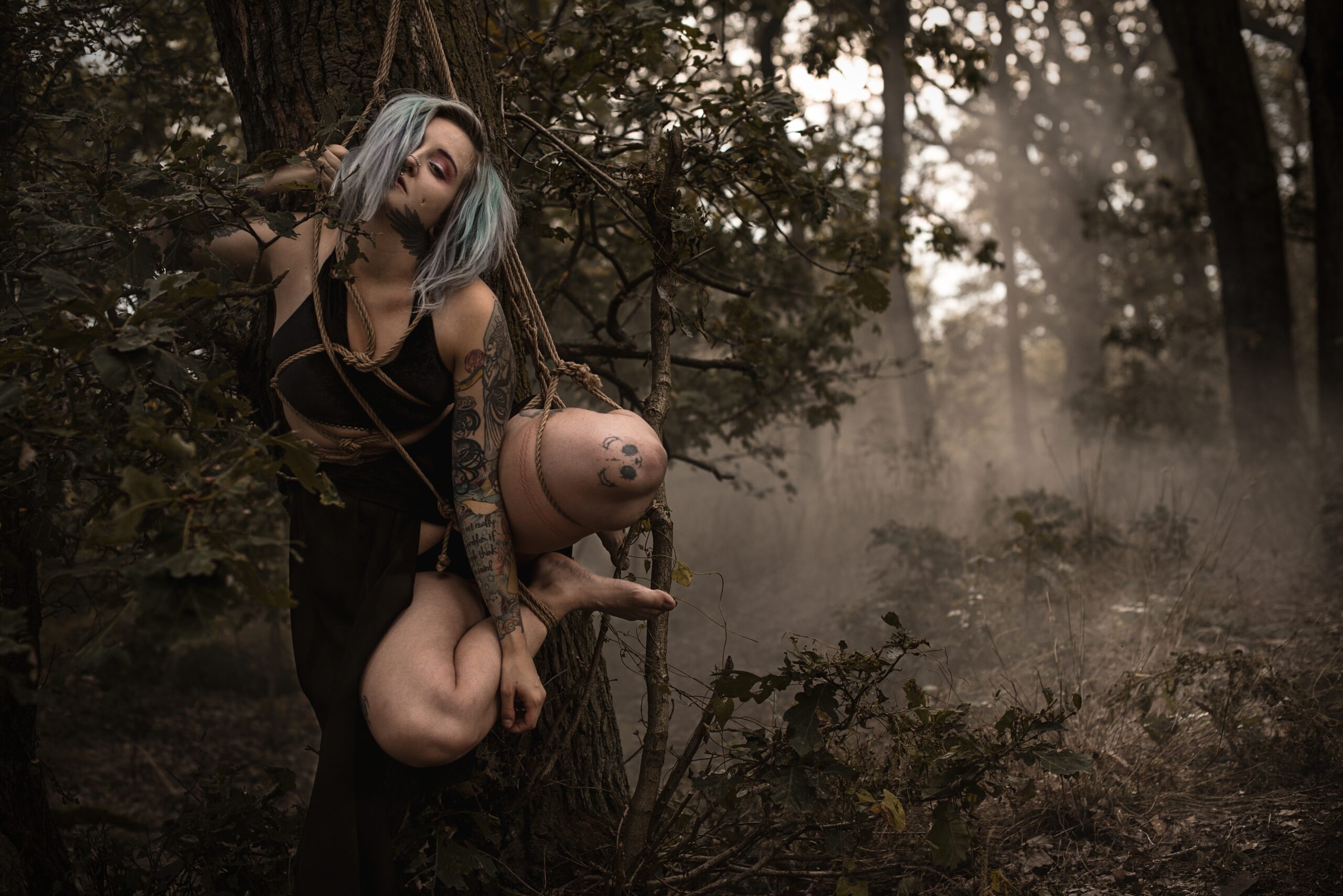 Fotografieren der japanischen Shibari