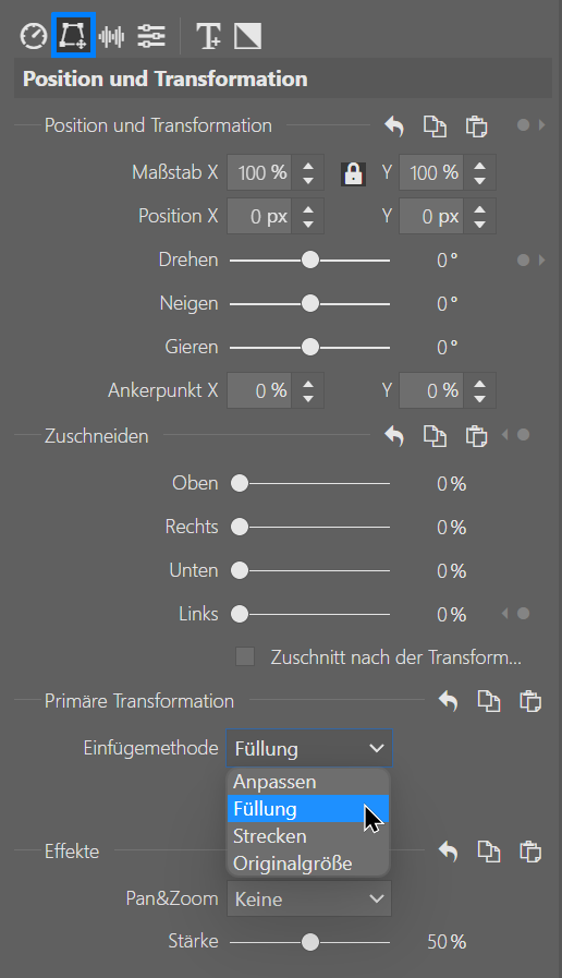 Upgrade des Video-Editors