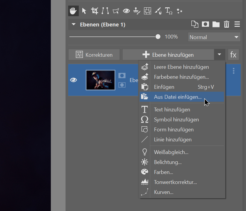 Wie man zwei Fotos geometrisch überblendet