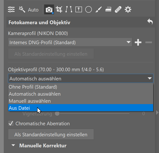 Zoner Photo Studio X und Adobe DNG Converter