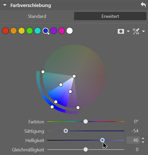 Foto mit lokalen Bearbeitungen