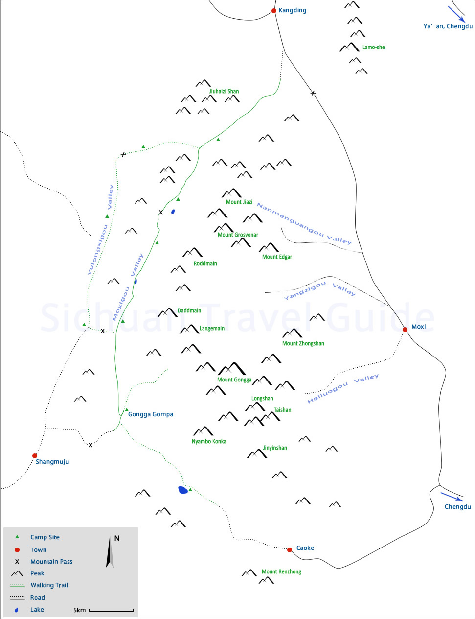 China der Heilige Berg in Osttibet