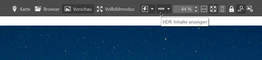 HDR inhalte anzeigen