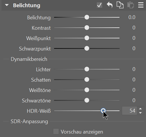 hdr weiss