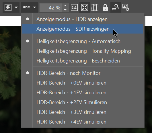 sdr erzwingen