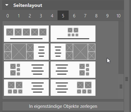 Fotobuch, layout mit text