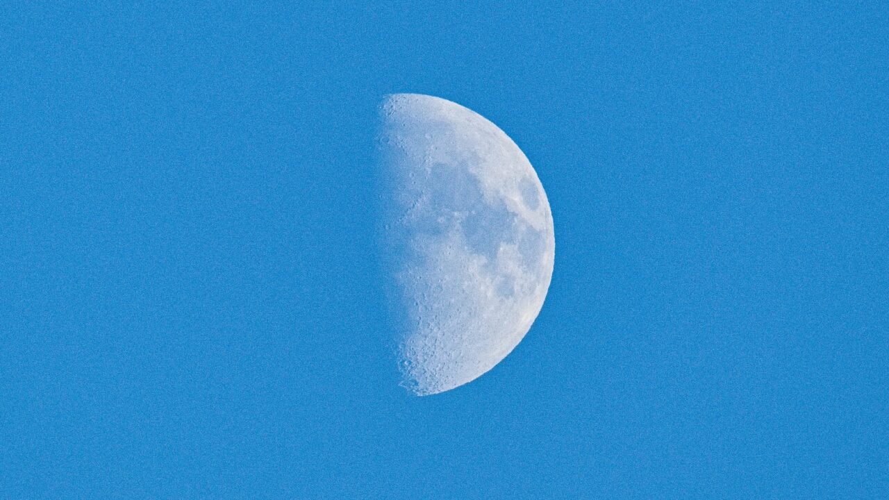 den Nachthimmel fotografieren, Mond