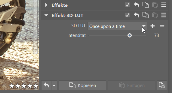 um langweilige Fotos aufzupeppen, 3D LUT