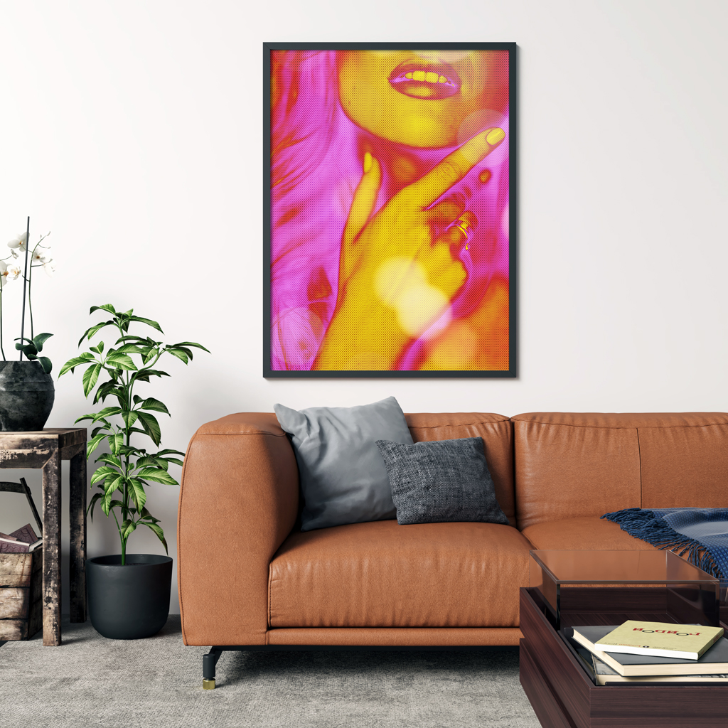 Gestalten Sie Ihr Foto im Pop-Art-Stil, mockup