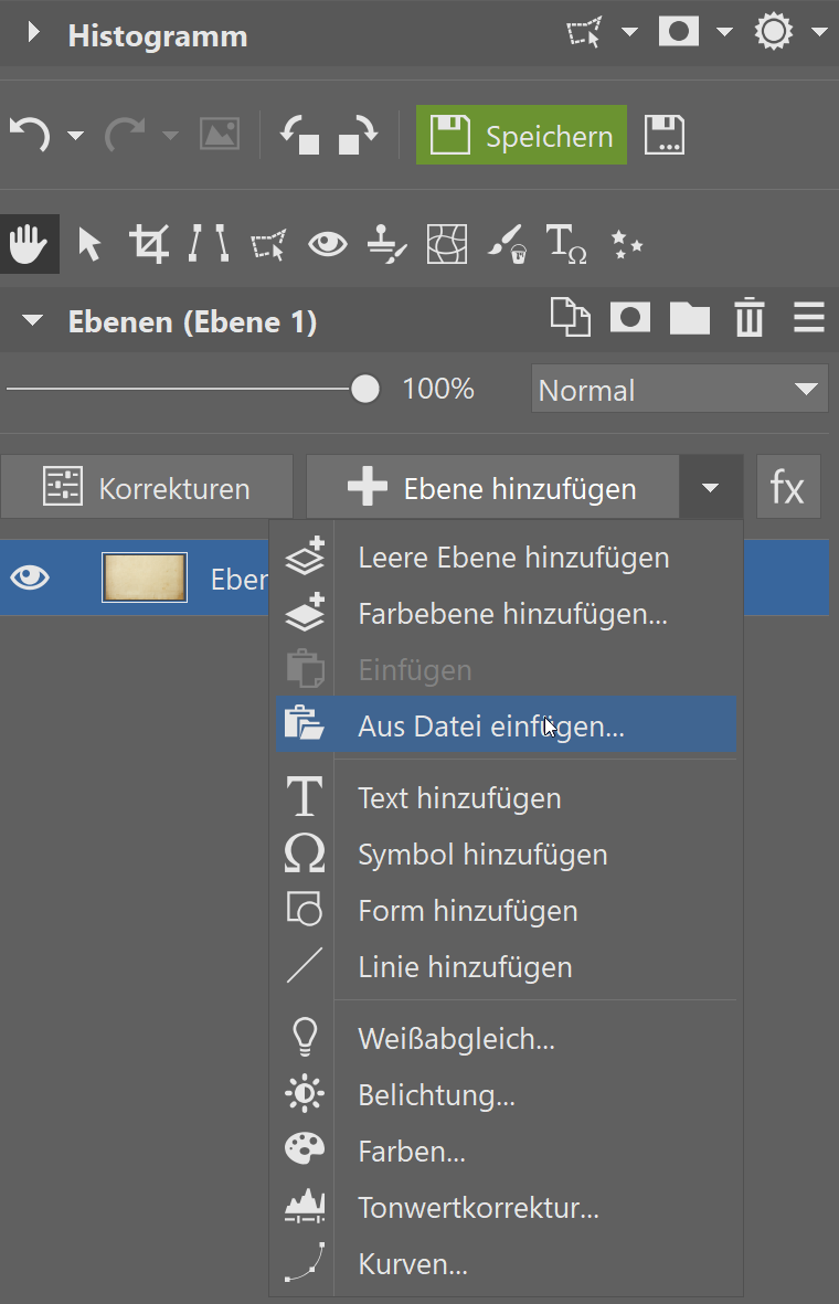 Sie originelle Neujahrskarten, aus datei einfugen