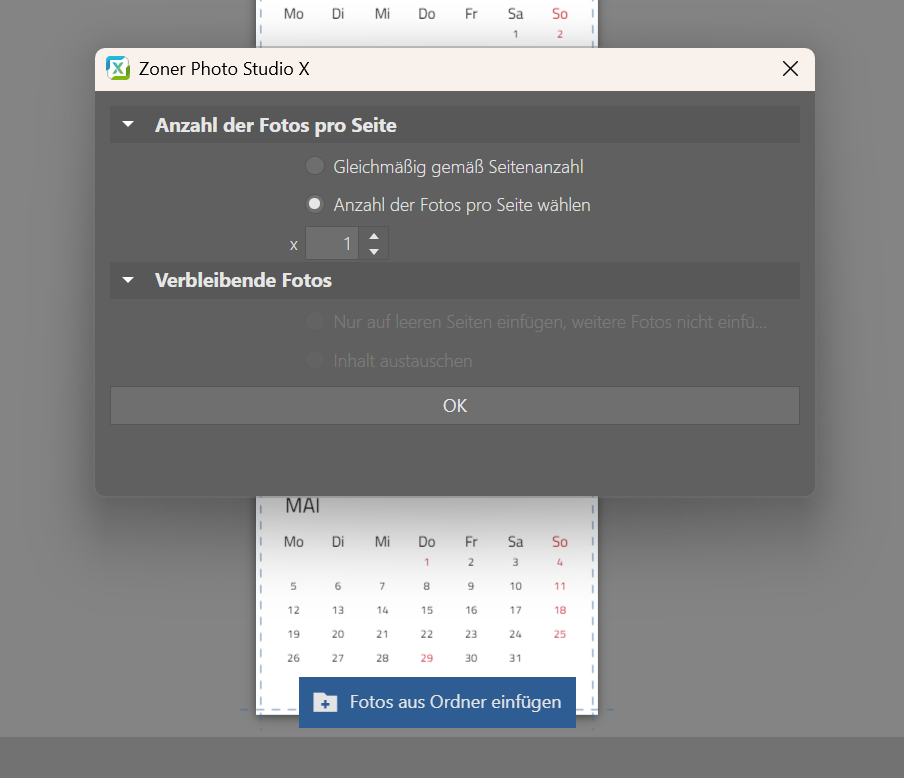 Kreative Fotogeschenke zu Weihnachten, fotos aus ordnes einfugen