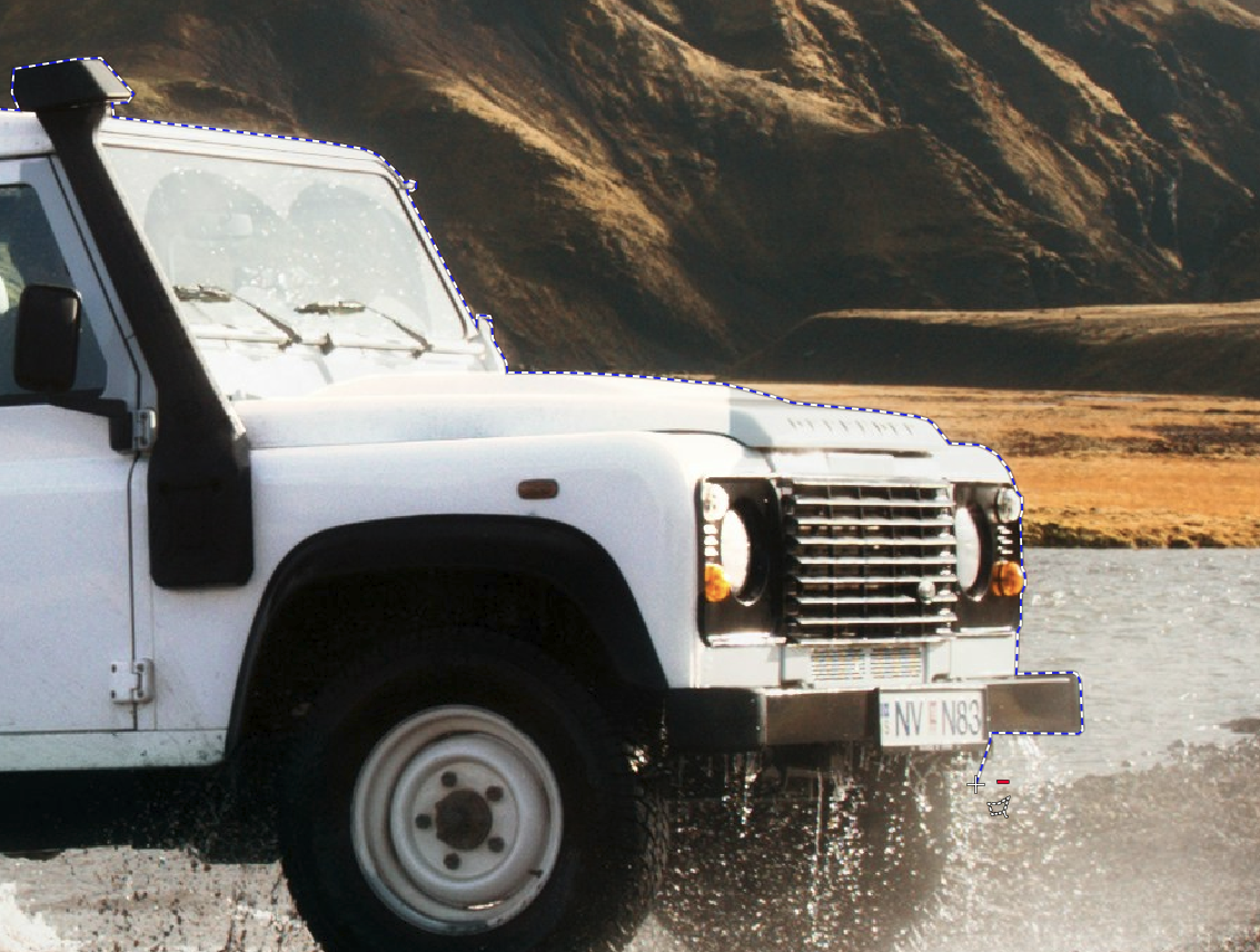 Digitales Panning, auswahl