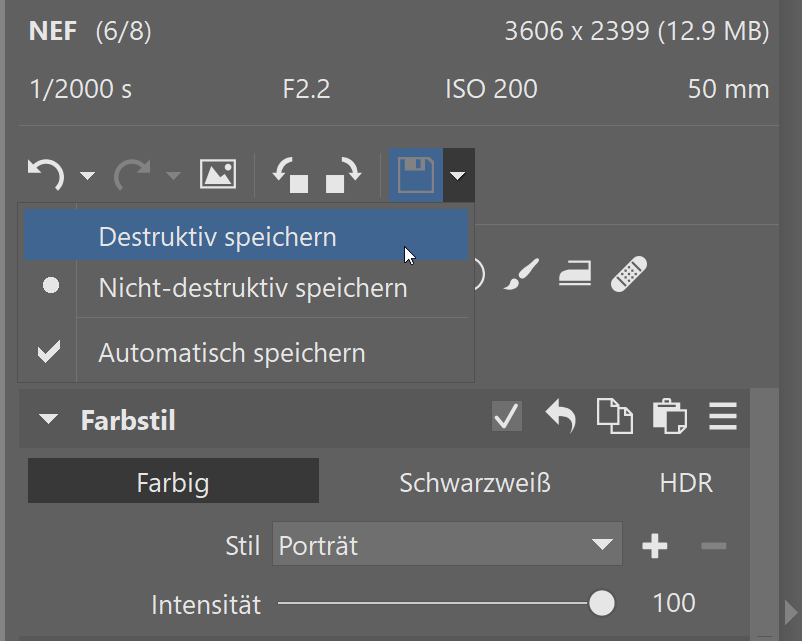 Teil 3 So verwenden Sie das Modul Entwickeln, destruktiv