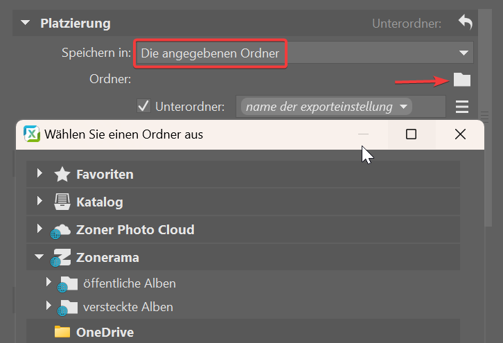 Export, zonerama
