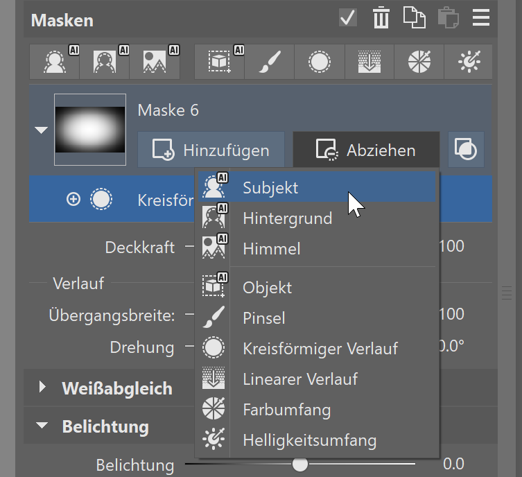AI-Masken in Zoner Studio: Lokale Fotobearbeitung schneller und präziser